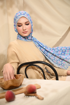 ( Full Wide Pleats Shawl ) Kindness ( PEACE )