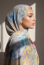 Fall In Love Wide Ultra Fine Pleated Shawl Ironless · in Augustine