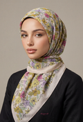TSE BloomInvitation Japanese Cotton Voile Square - Istanbul