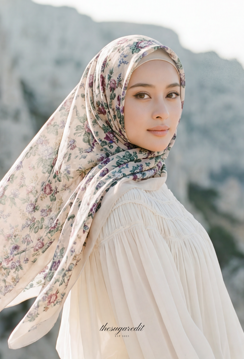 TSE BloomInvitation Japanese Cotton Voile Square MissTyra