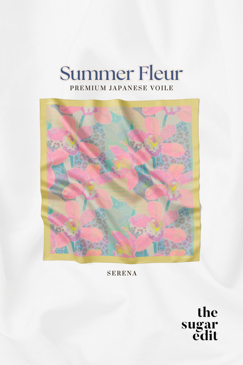 THESUGAREDIT Summer-Fleur Series Premium Japanese Voile ( Serena )