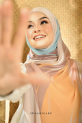 YES ( Full Wide Pleats Shawl ) Seri Raya Euphoria ( Chocolate Sunburst )