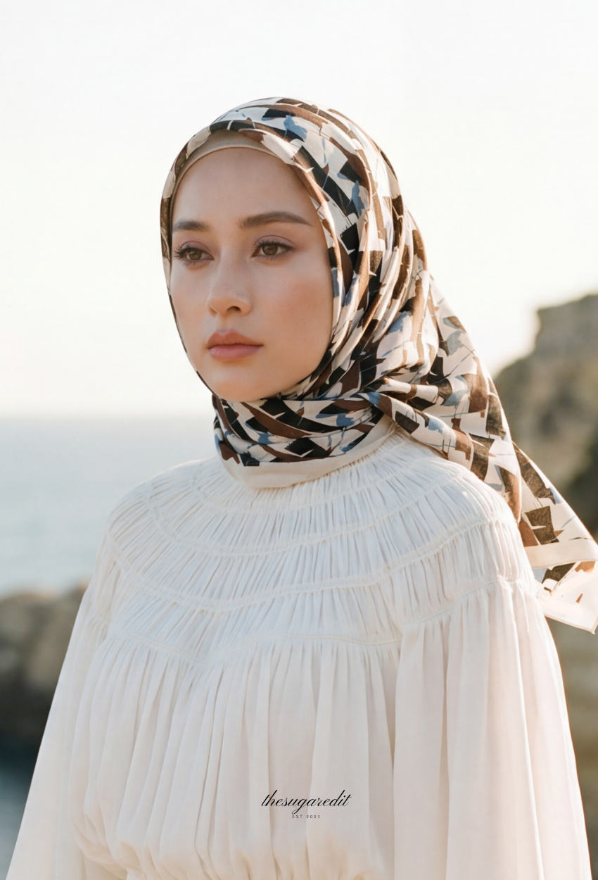 TSE Grace Collection Japanese Voile Square In Rewarding