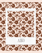 Korean Chiffon Long Shawl (She is in the Bloom) in Aiko