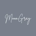 ( Full Wide Pleats Shawl ) Elegant Folds Everyday - (MoonGray- MediumGray)