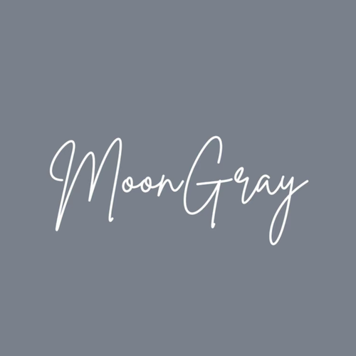 ( Full Wide Pleats Shawl ) Elegant Folds Everyday - (MoonGray- MediumGray)