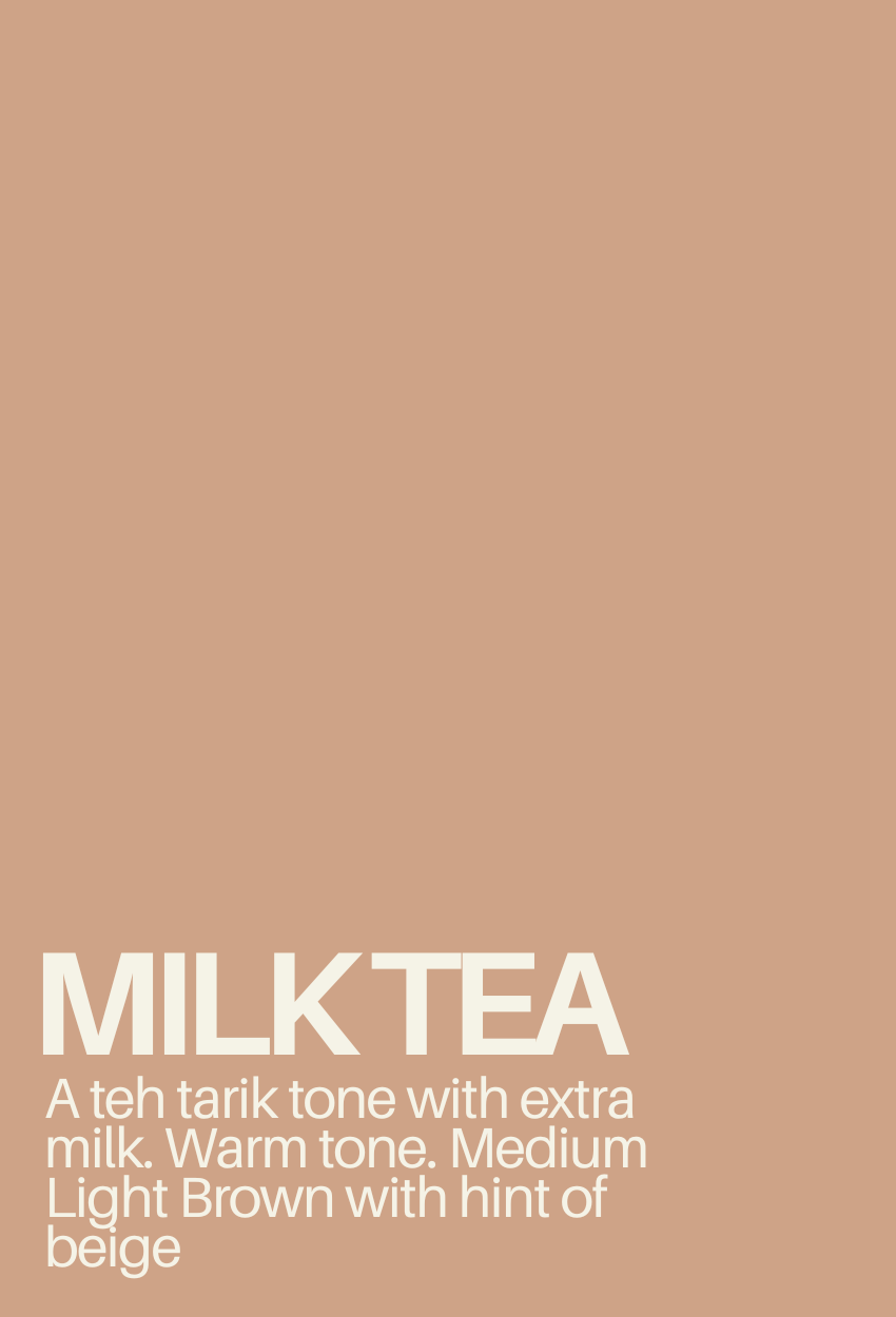 ( Full Wide Pleats Shawl ) Elegant Folds Everyday - (MilkTea-BrownLightBeige)