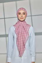 YES DEFECT - Sugarscarf Monogram JapaneseVoile In Pink Berlin