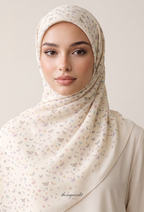 TSE BloomInvitation Japanese Cotton Voile Square - Belmont