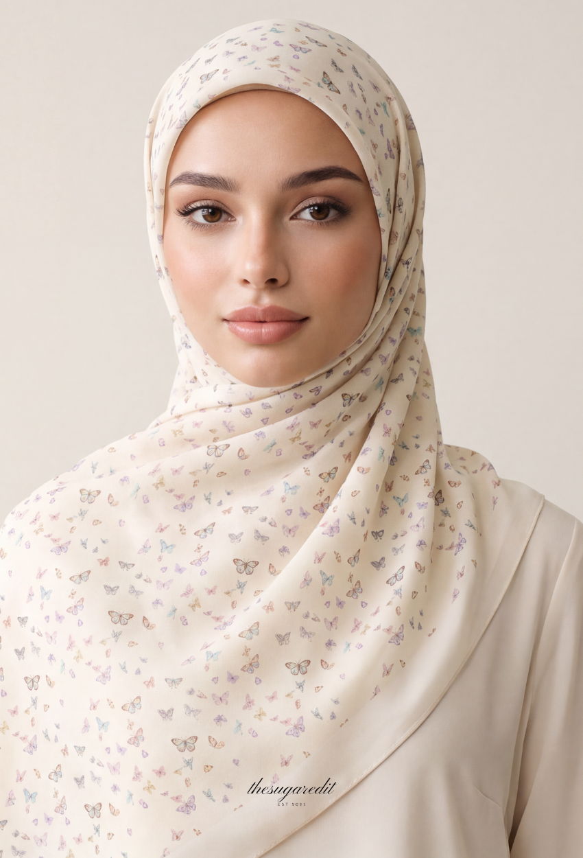 TSE BloomInvitation Japanese Cotton Voile Square - Belmont