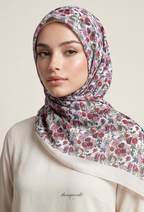TSE BloomInvitation Japanese Cotton Voile Square - Rachel