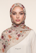 TSE BloomInvitation Japanese Cotton Voile Square - Irene