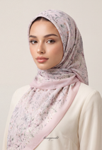 TSE BloomInvitation Japanese Cotton Voile Square - Bianca ( Vibrance)