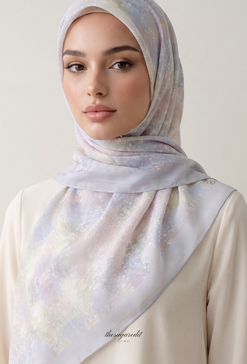 TSE BloomInvitation Japanese Cotton Voile Square - Narie
