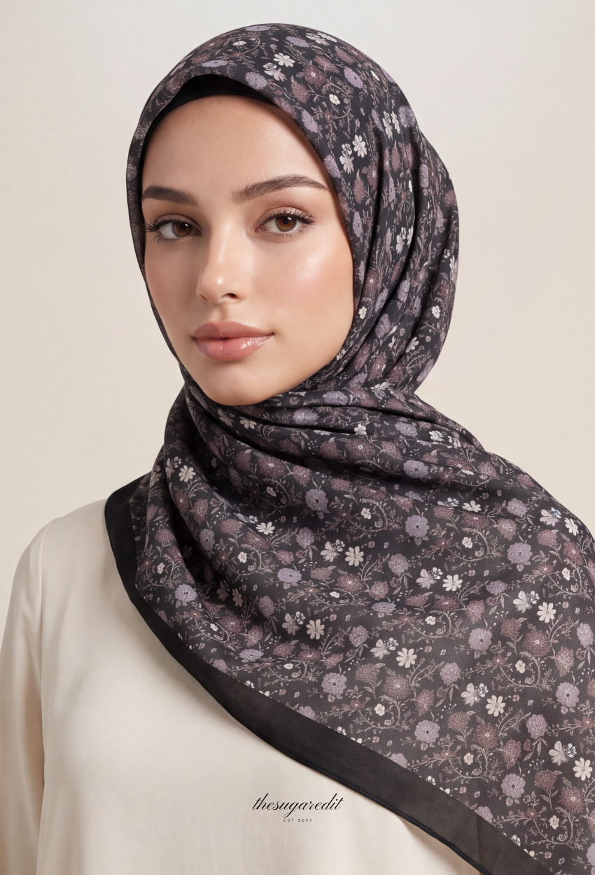 TSE BloomInvitation Japanese Cotton Voile Square - Sabrina