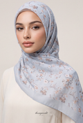TSE BloomInvitation Japanese Cotton Voile Square - Silvia