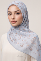 TSE BloomInvitation Japanese Cotton Voile Square - Silvia