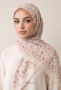 TSE BloomInvitation Japanese Cotton Voile Square - Monaco