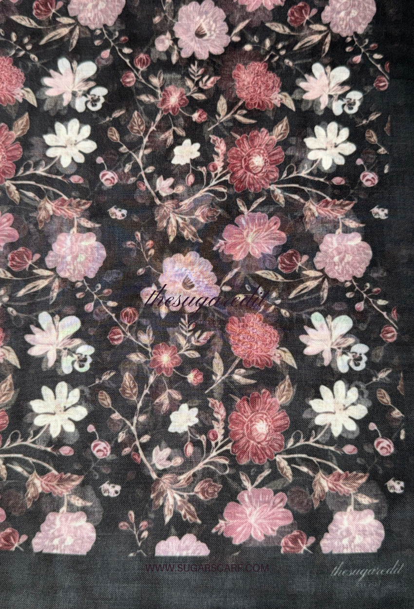 TSE BloomInvitation Japanese Cotton Voile Square - Sabrina