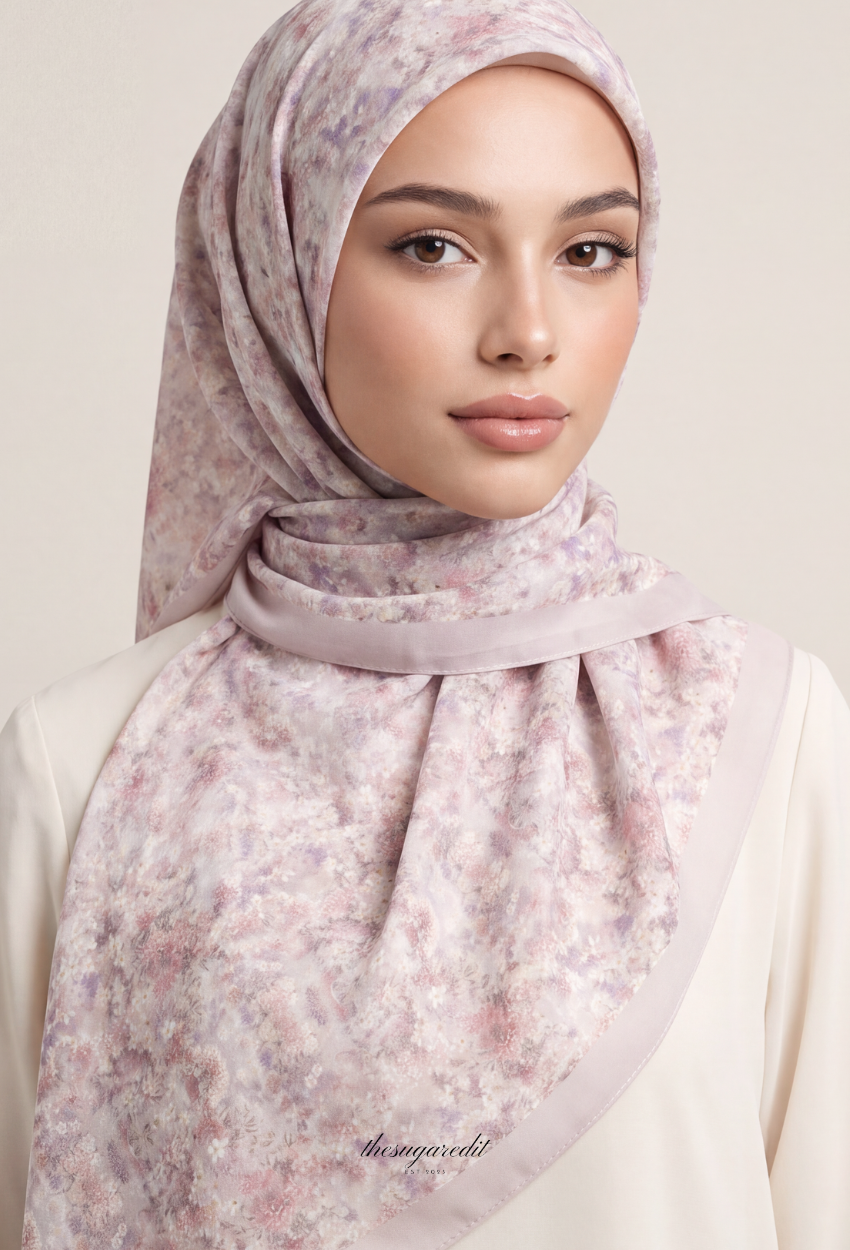 TSE BloomInvitation Japanese Cotton Voile Square - Eleanor