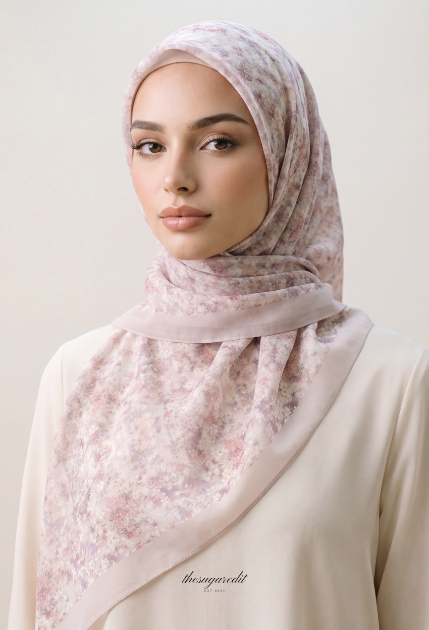 TSE BloomInvitation Japanese Cotton Voile Square - Eleanor