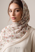 TSE BloomInvitation Japanese Cotton Voile Square - Illas