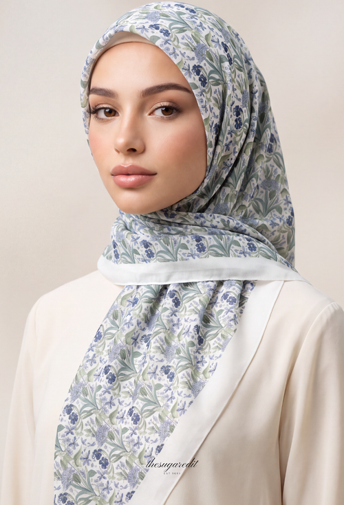 TSE BloomInvitation Japanese Cotton Voile Square - Yara