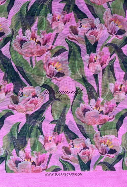 TSE BloomInvitation Japanese Cotton Voile Square - Anisa