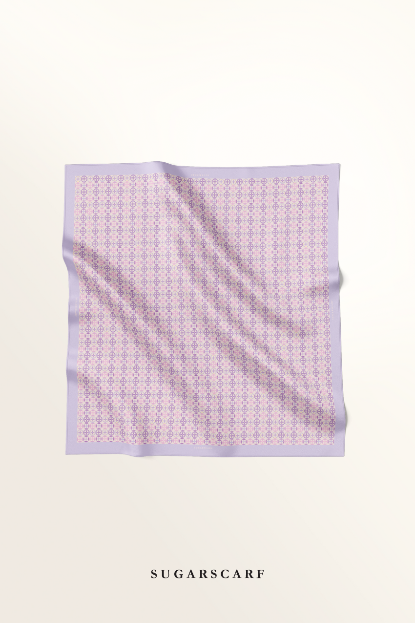 YES ( Japanese Voile Square Scarf ) Girl Boss ( Chill ) 45 inch