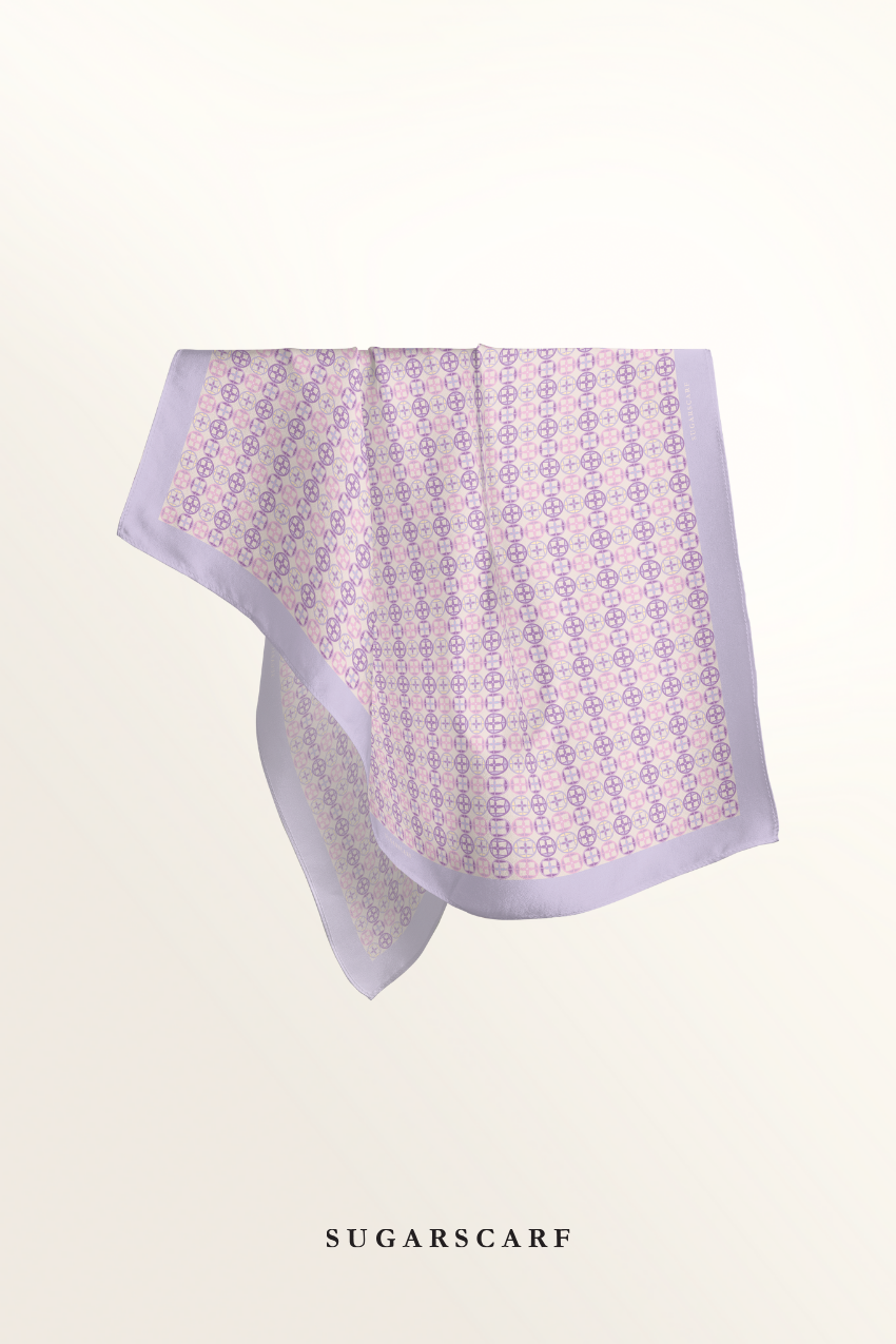 YES ( Japanese Voile Square Scarf ) Girl Boss ( Chill ) 45 inch