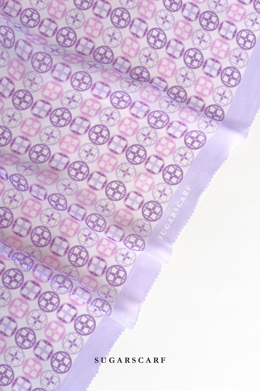 YES ( Japanese Voile Square Scarf ) Girl Boss ( Chill ) 45 inch