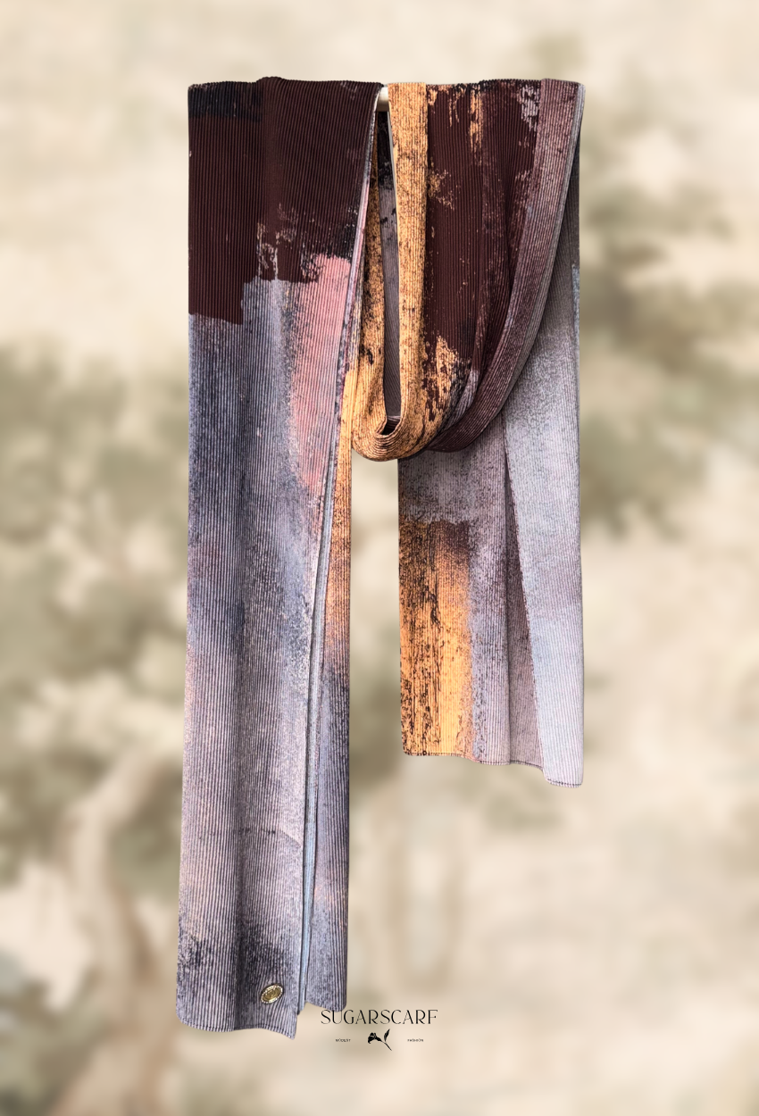 Fall In Love Wide Ultra Fine Pleated Shawl Ironless · in Colette