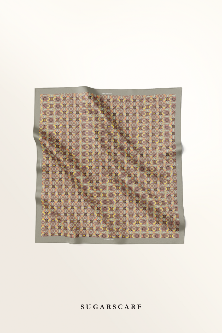 YES DEFECT - ( Japanese Voile Square Scarf ) Girl Boss ( Commitment )