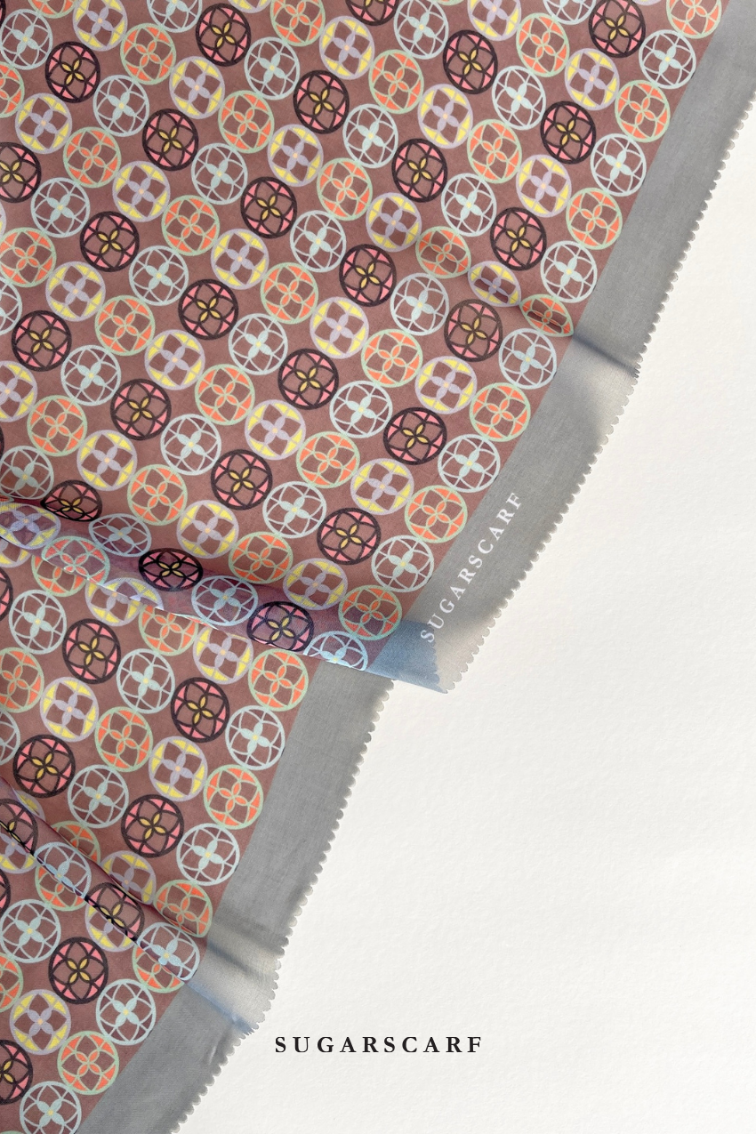 Sugarscarf ( Japanese Voile Square Scarf ) Girl Boss ( Commitment ) - LaserCut