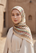 Eid Mod 2026 Scarves Mixed Satin Square in Brera