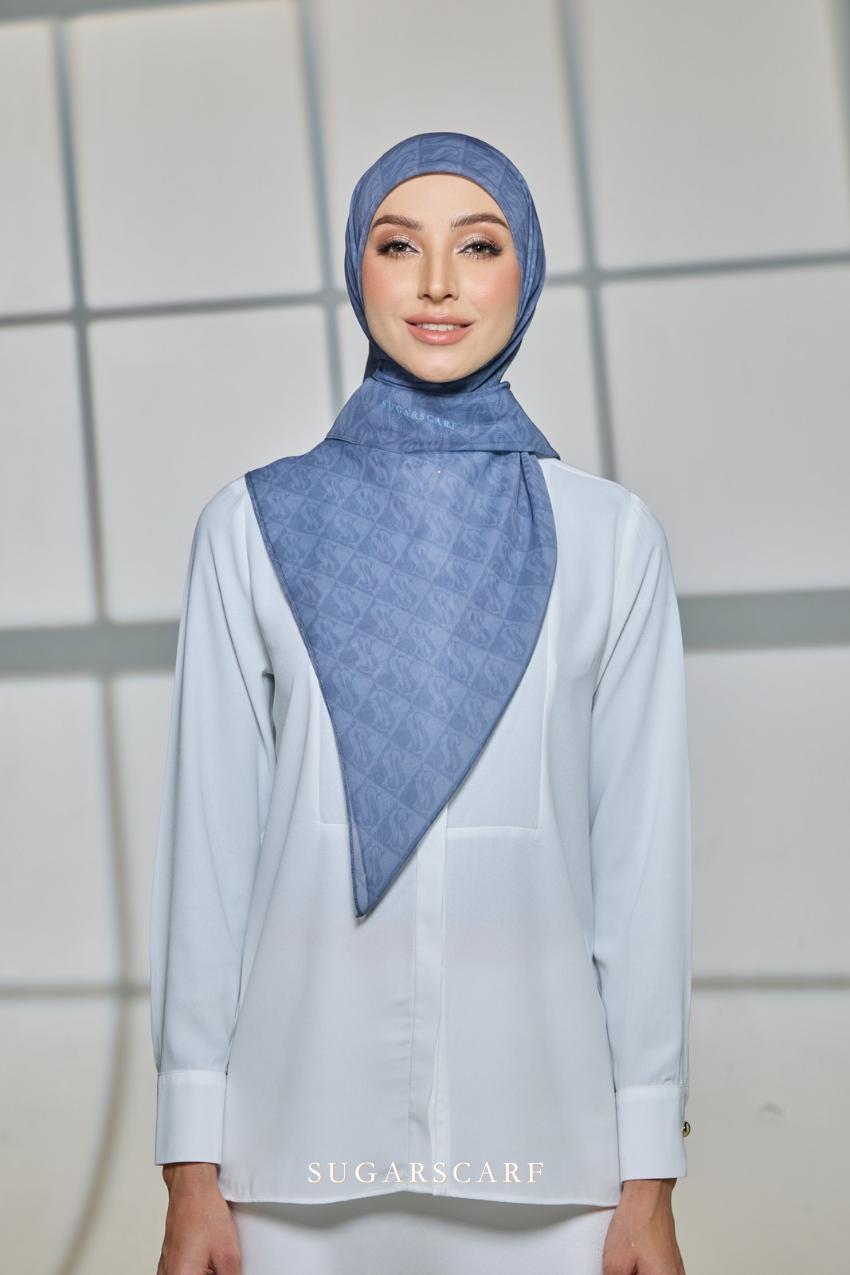 YES DEFECT - Sugarscarf Monogram JapaneseVoile In Bora Bora
