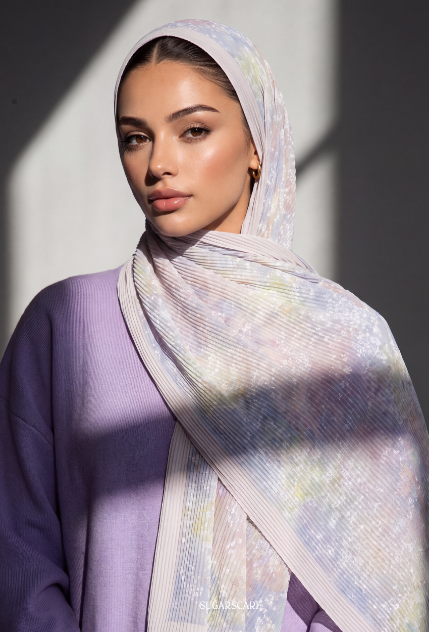 Fall In Love Wide Ultra Fine Pleated Shawl Ironless · in NariePL