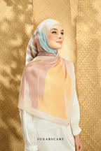 YES ( Full Wide Pleats Shawl ) Seri Raya Euphoria ( Chocolate Sunburst )