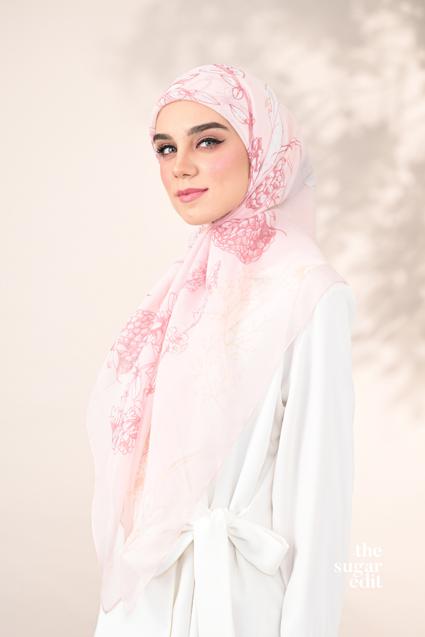YES THESUGAREDIT Blooming Japanese Cotton Voile In (Demure)