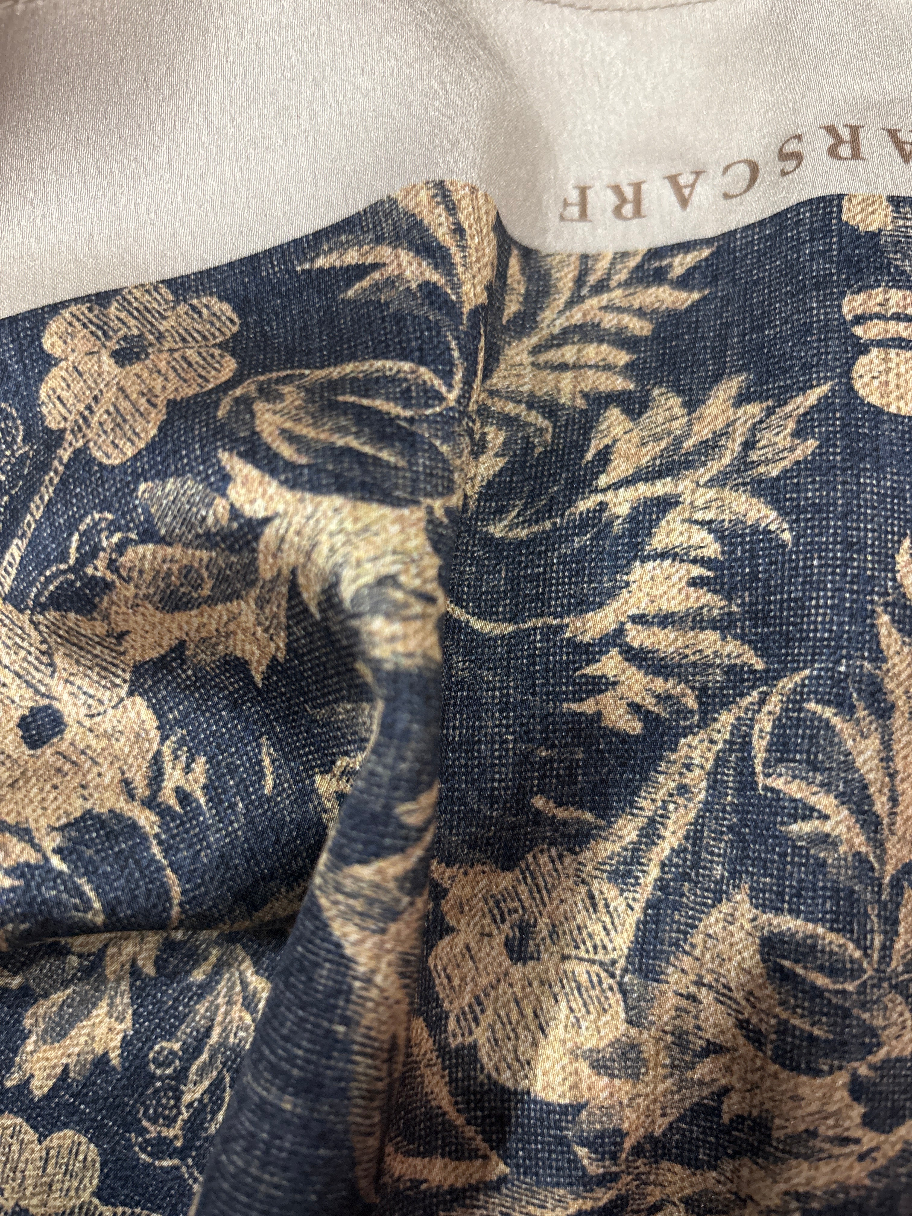 Blooming Scarves Mixed Satin Square in Bloom Zoe