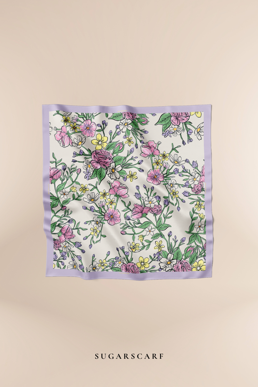 YES DEFECT - ( Square ) Bloom Flair Soft Silk Matte Satin (FIRST LOVE)