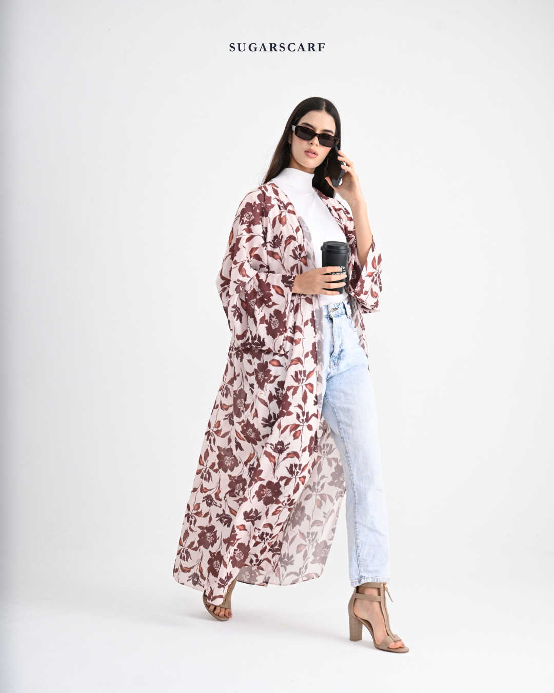 She is In Bloom Abaya Outer in Aiko