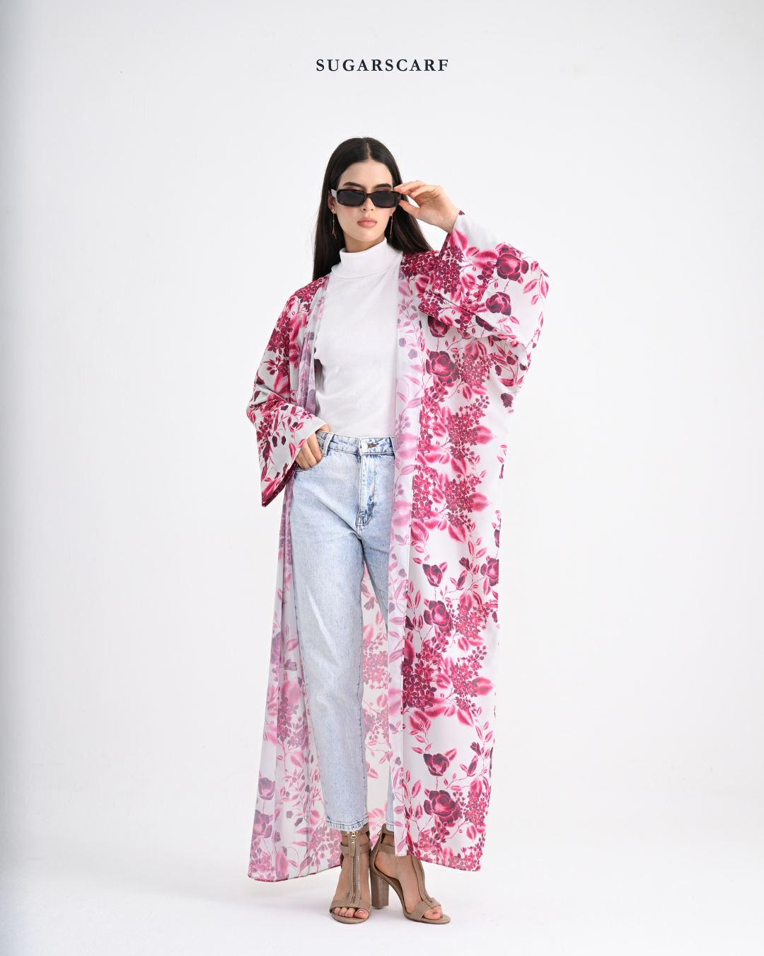 She is In Bloom Abaya Outer in Alicia