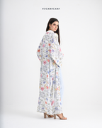 She is In Bloom Abaya Outer in Everlyn