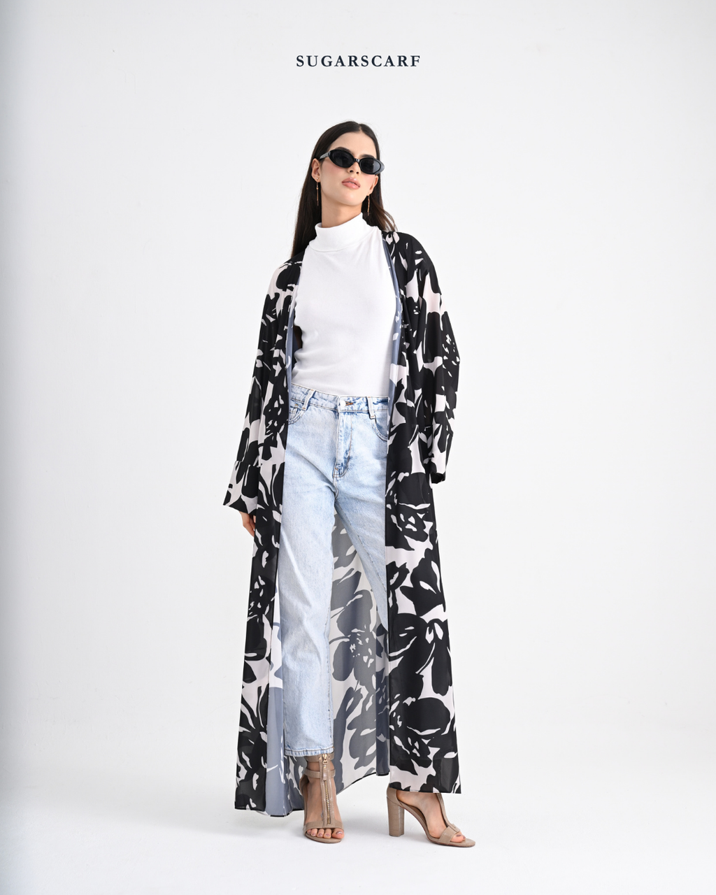 She is In Bloom Abaya Outer in Kelly