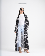 She is In Bloom Abaya Outer in Kelly