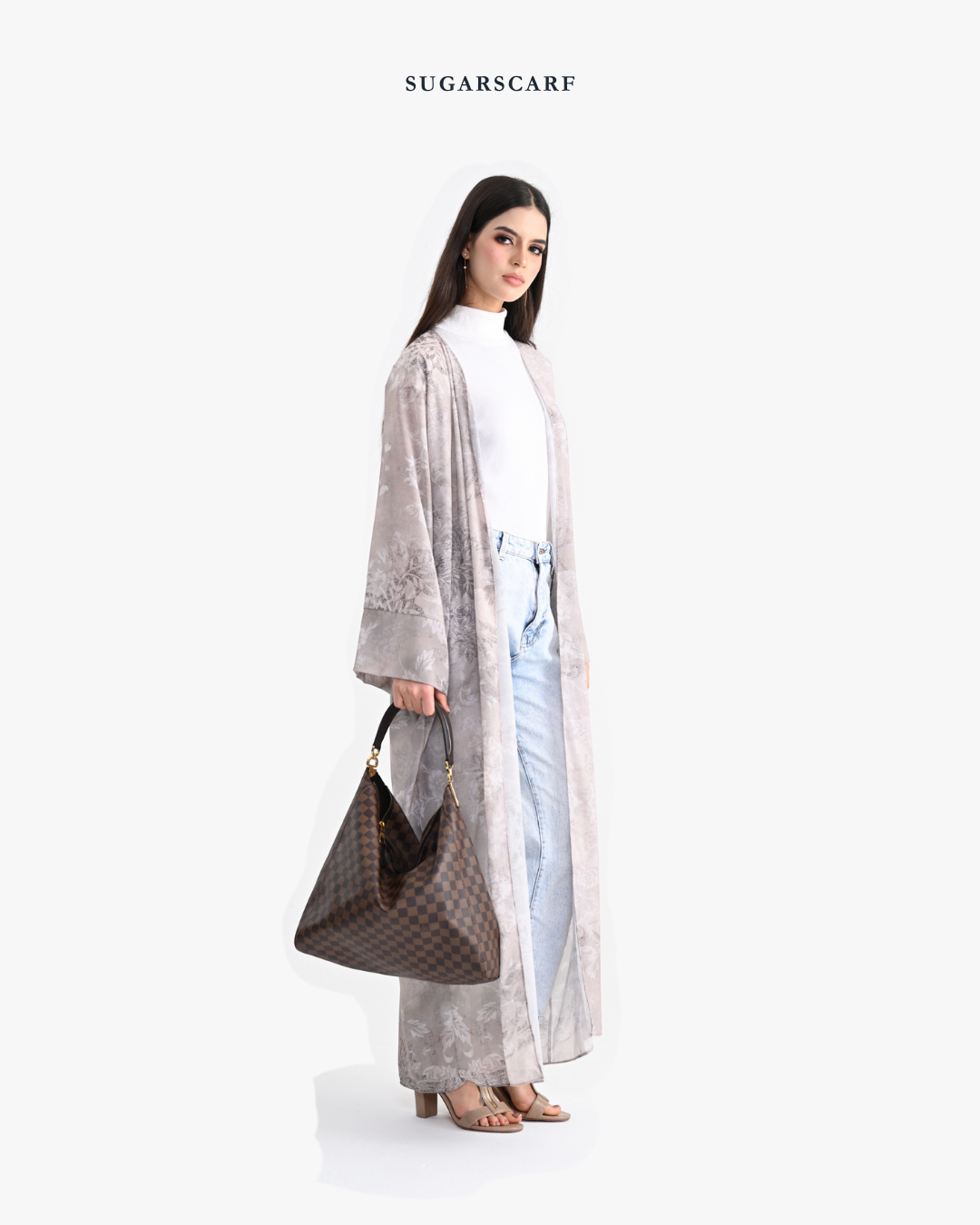 She is In Bloom Abaya Outer in Rania