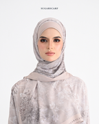 Korean Chiffon Long Shawl (She is in the Bloom) in Rania