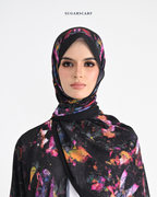YES DEFECT - Korean Chiffon Long Shawl (She is in the Bloom) in Yuna