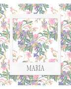 Korean Chiffon Long Shawl (She is in the Bloom) in Maria